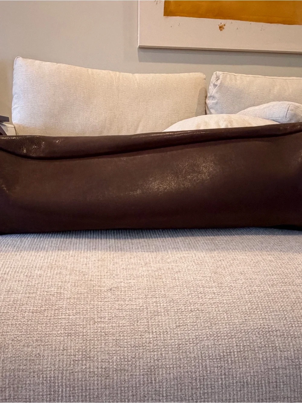 Miu Miu Dark Brown Leather Tote with Gold Hardware